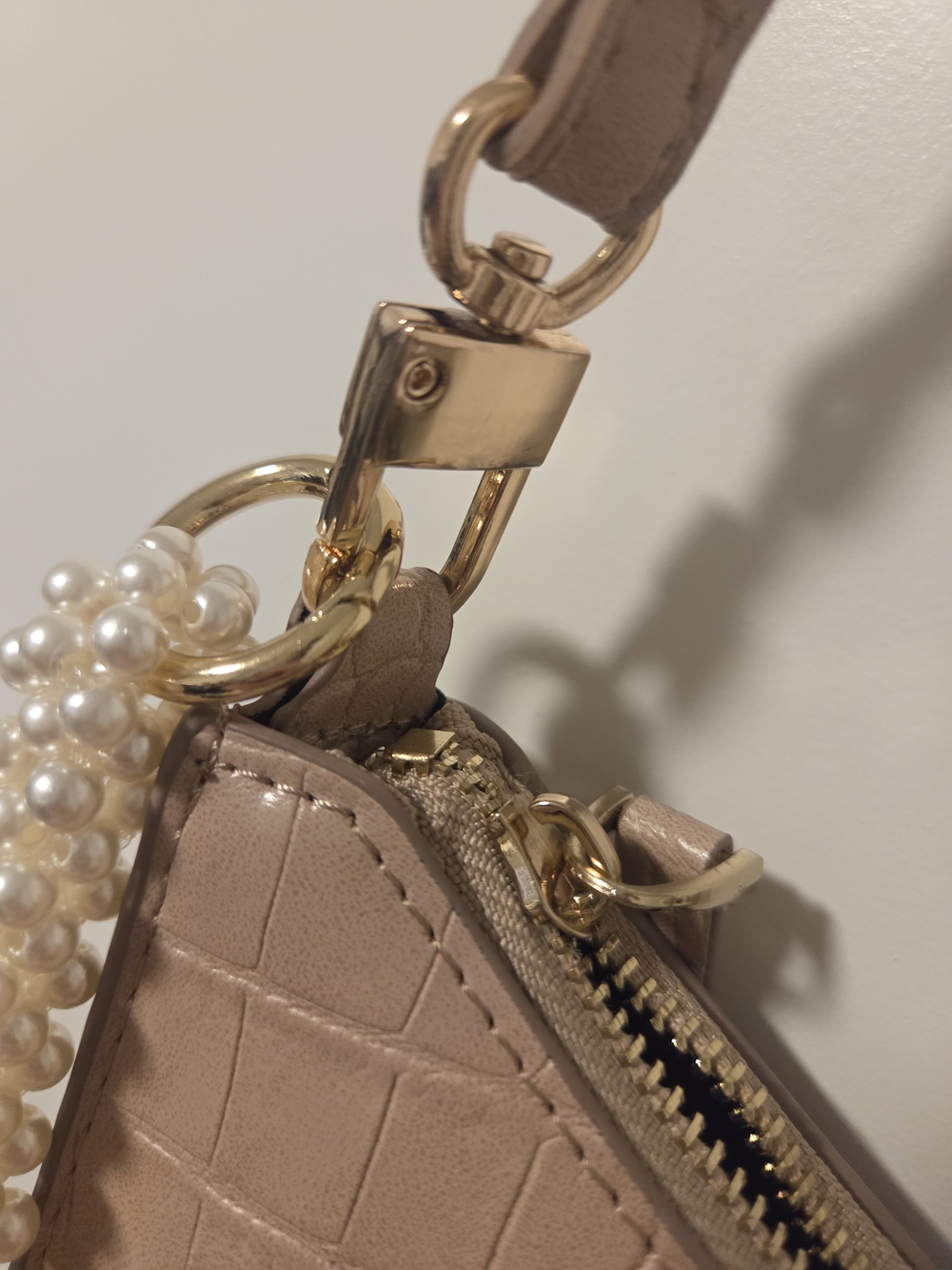 Mango Pink Mini Bag with Gold Hardware